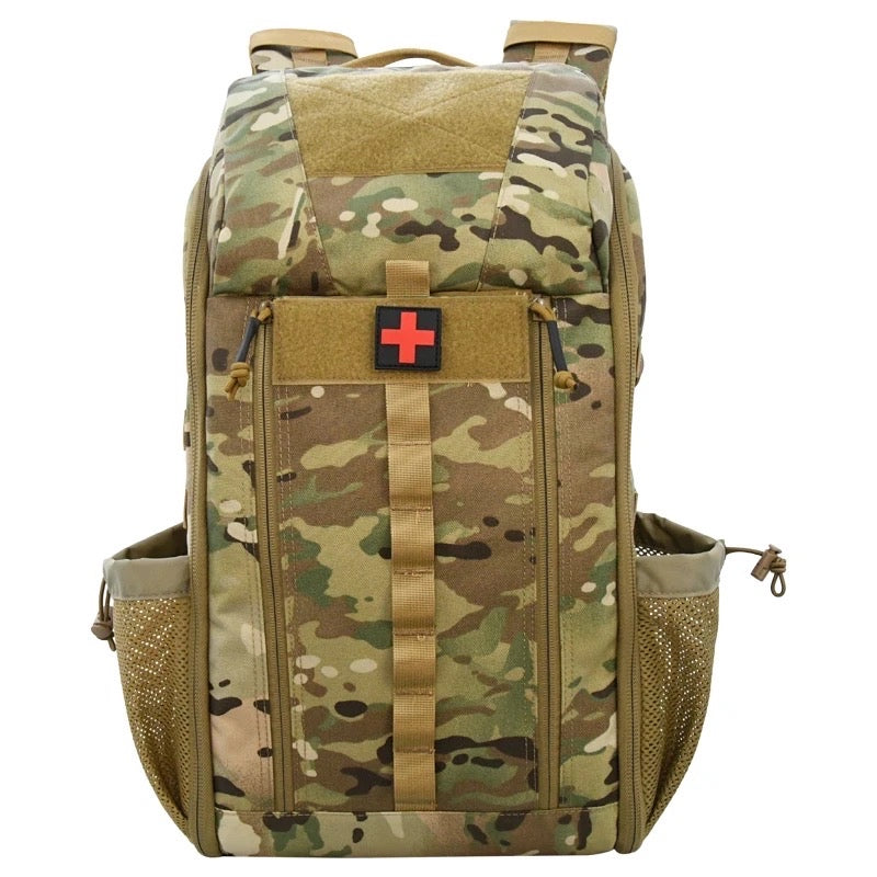 army medic gear Large Combat Medic Bag First Aid Kit Medical Backpack Coyote Brown