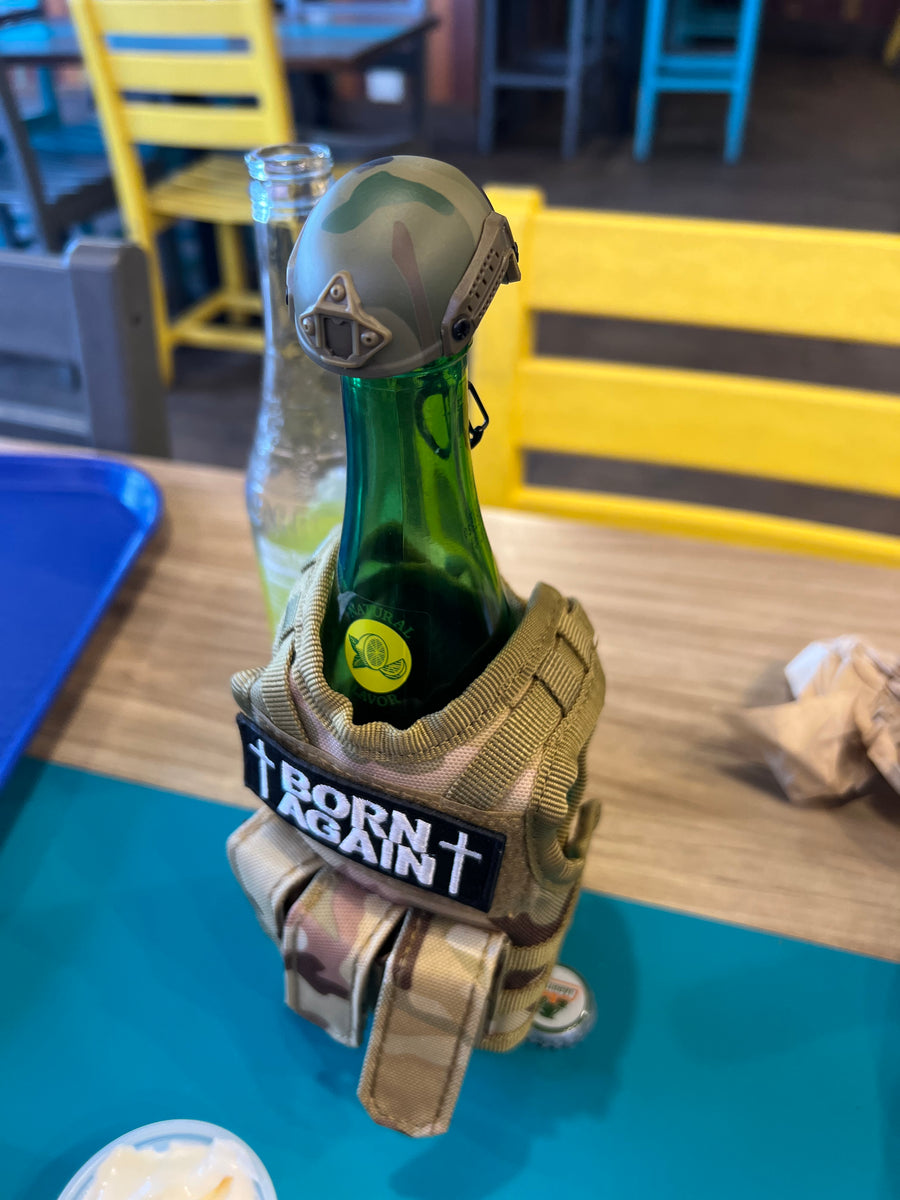 Bottle Full Kit Helmet Cap Opener and Bottle Cover Redemption Tactical