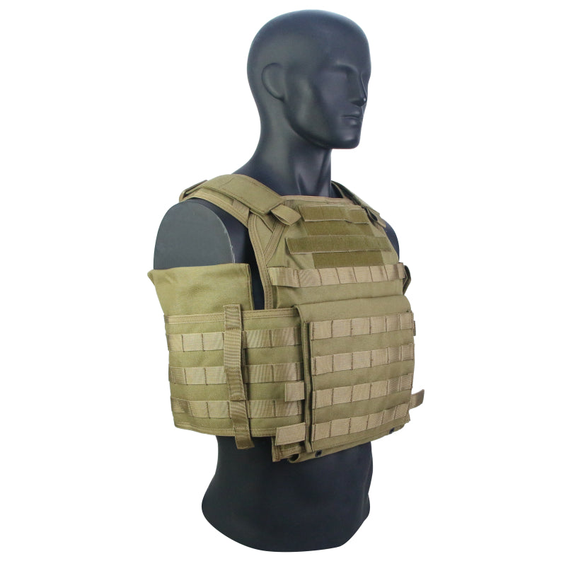 Full plate carrier that fits front plates and side plates 