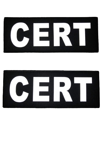 Pair of 3x8 CERT reflective patches – Redemption Tactical