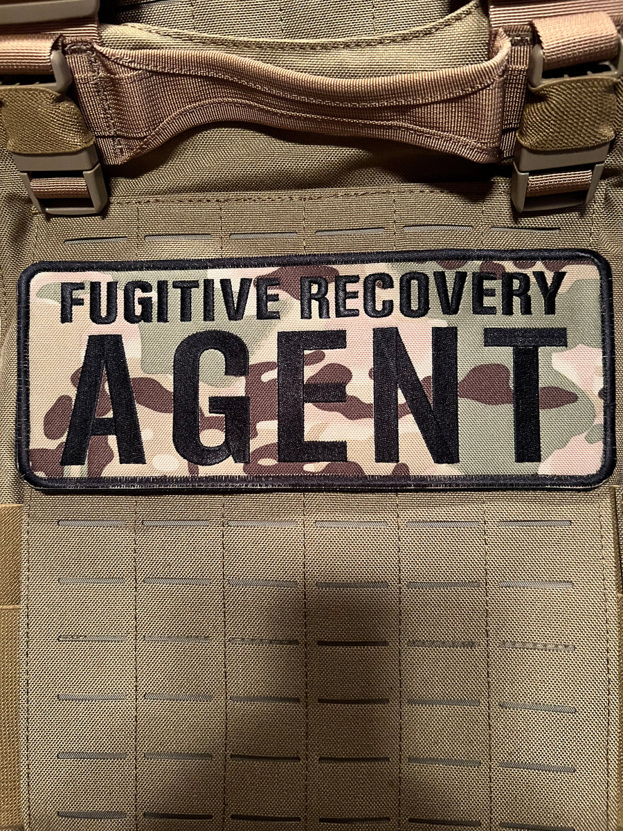 Fugitive Recovery Agent Patches Hook &loop Combat Tactical