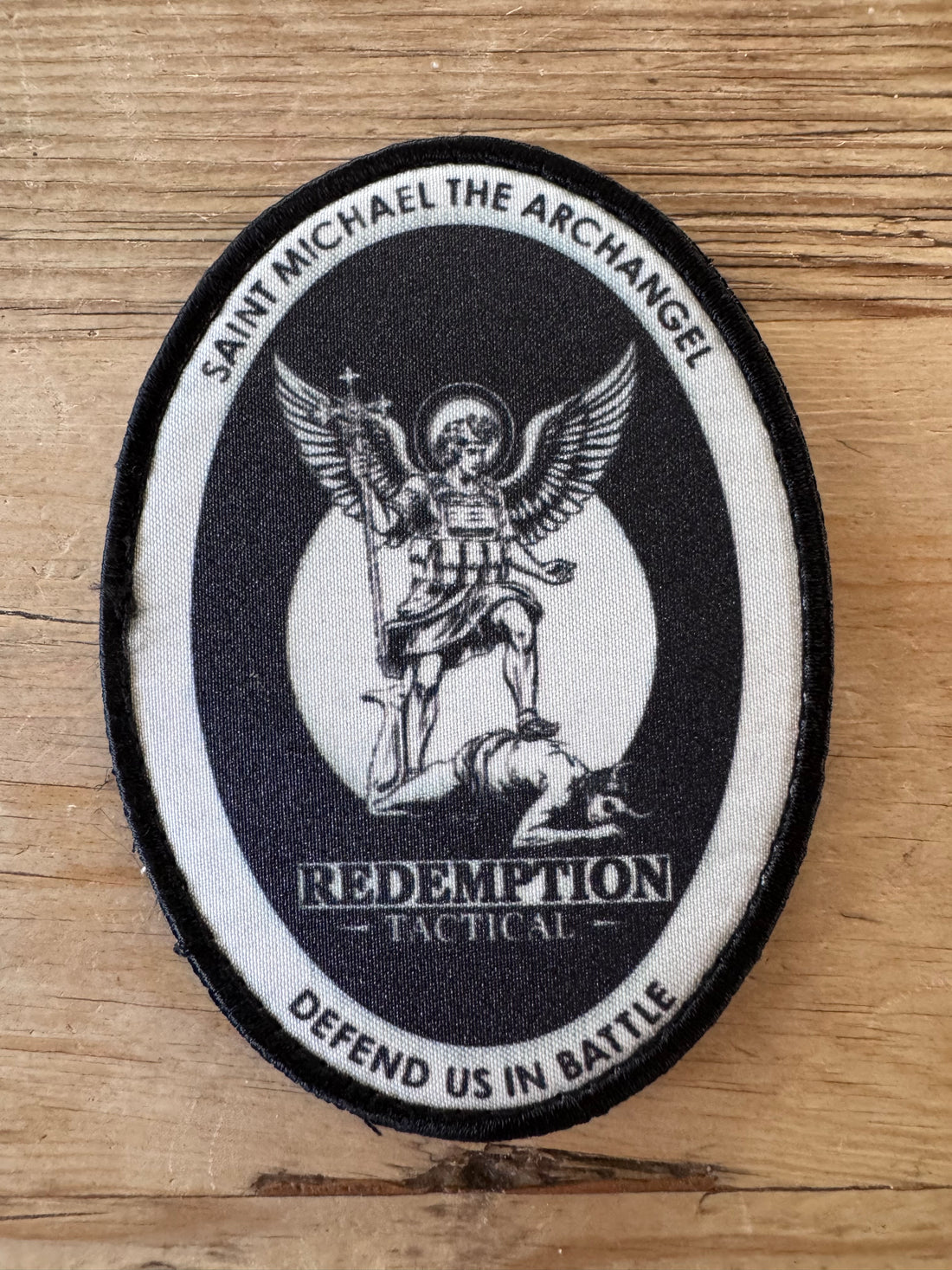 RT Saint Michael Archangel Patch with Hook and Loop