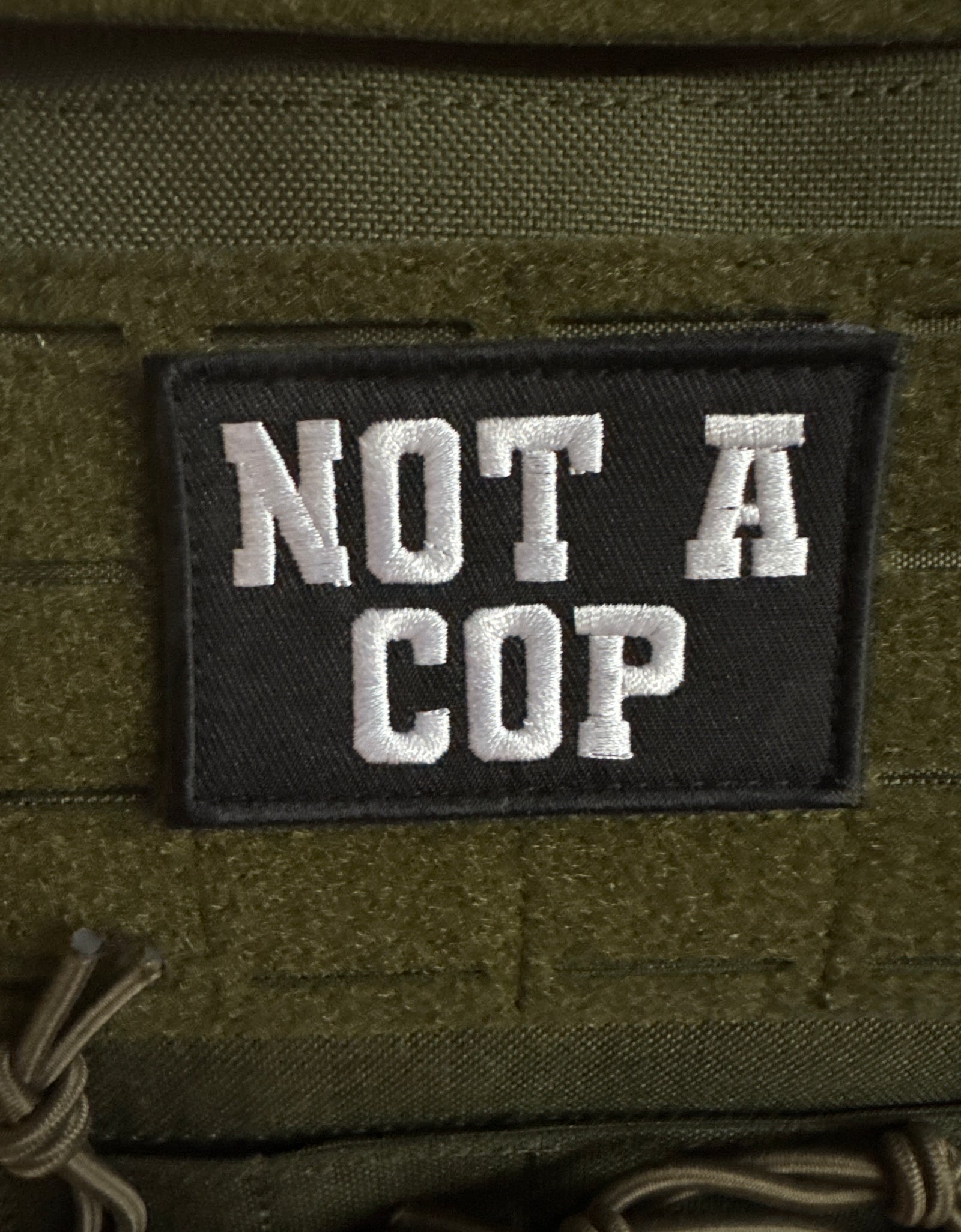 Not a Cop Patch 2x3 Hook and Loop – Redemption Tactical