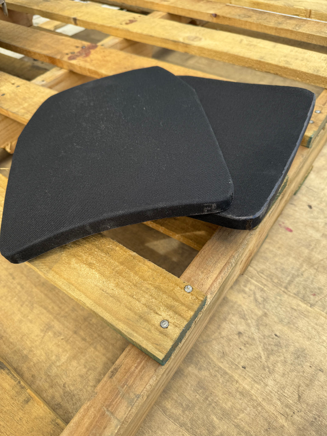Pair of NIJ Certified LTC 26105 FRONT AND BACK (SIZE SMALL to LARGE) 10x12 Level IV Ballistic Front or Back Plate (Curved with Shooters Cut)