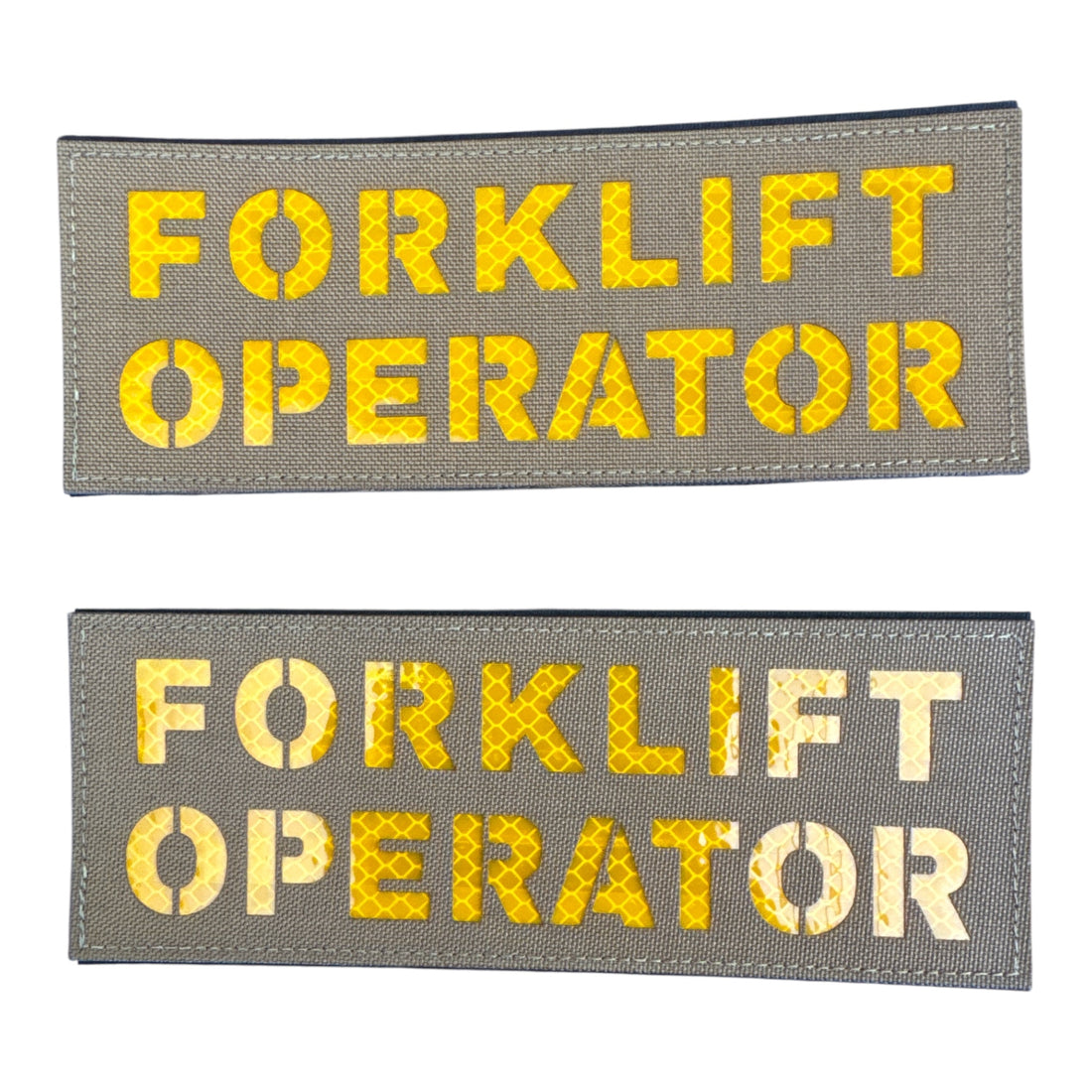 Fork Lift Operator Reflective Patch (3” x 8”) Hook and Loop (single)
