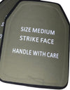 (One Plate) Level IV Ballistic Front or Back Plate (Curved with Shooters Cut)