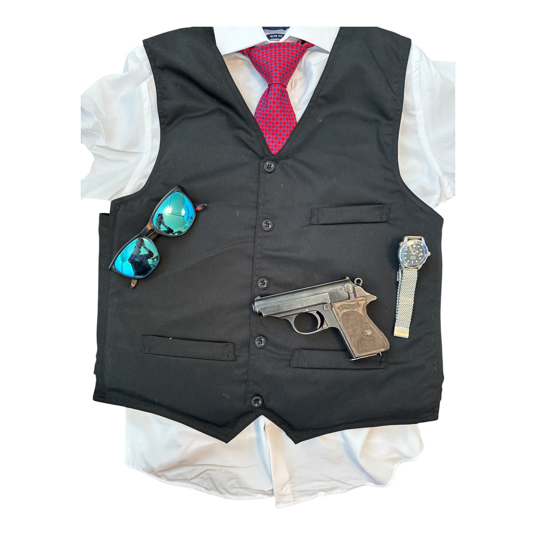 Agent 2.0 Vest - Dress Vest Concealable Soft Ballistic Vest (Tested to NIJ Level IIIA .44 Mag) Fully Adjustable