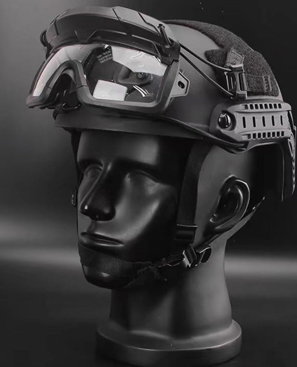 Tactical Fast Helmet External Flip Goggles - Safety Goggles With 2 Color Lenses For ARC Rails
