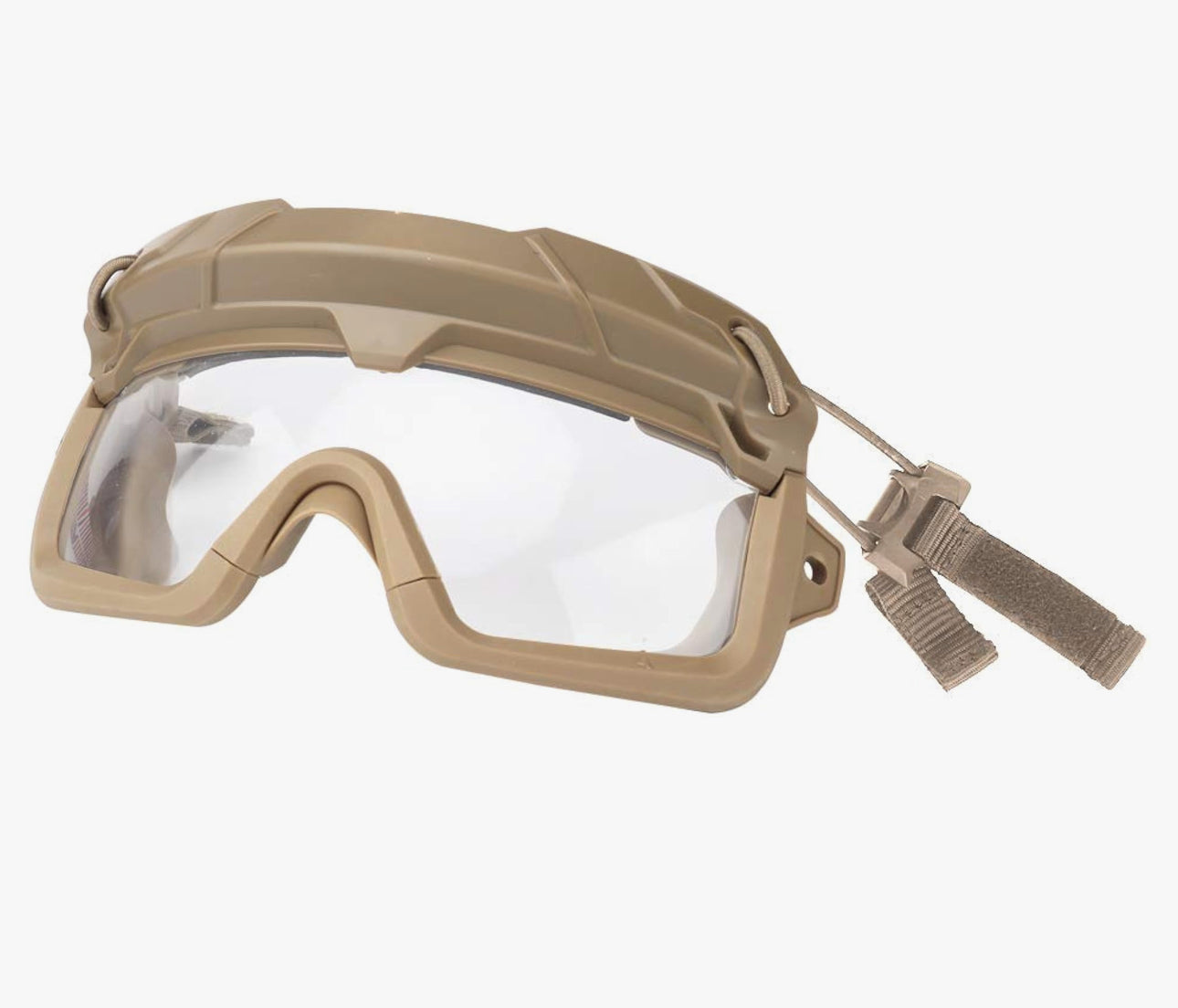goggles on helmet Tactical Helmet Goggles with Arc Rail Attachments Green