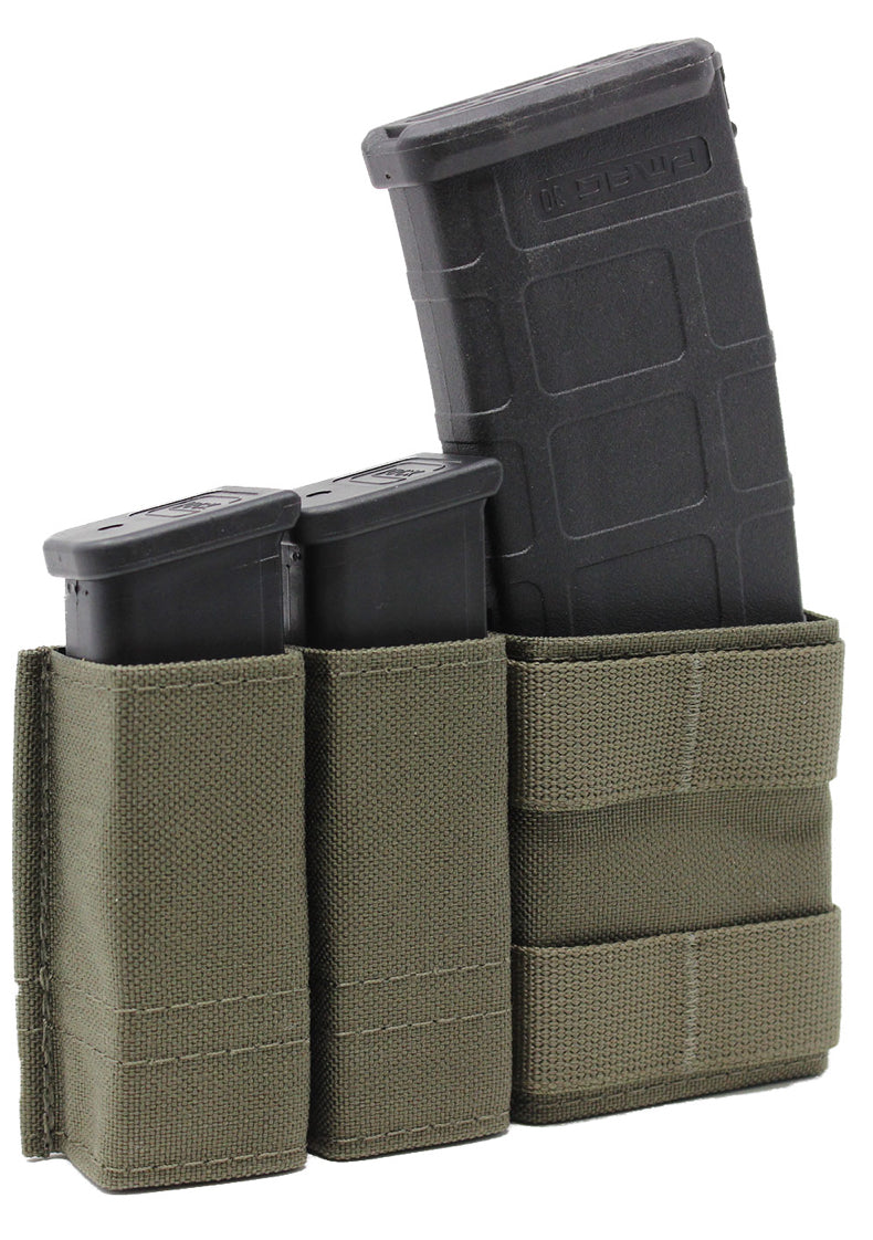 RT QRM Pouch (Quick Reload Mag Pouch 2 Pistol Mag 1 Rifle Mag ...