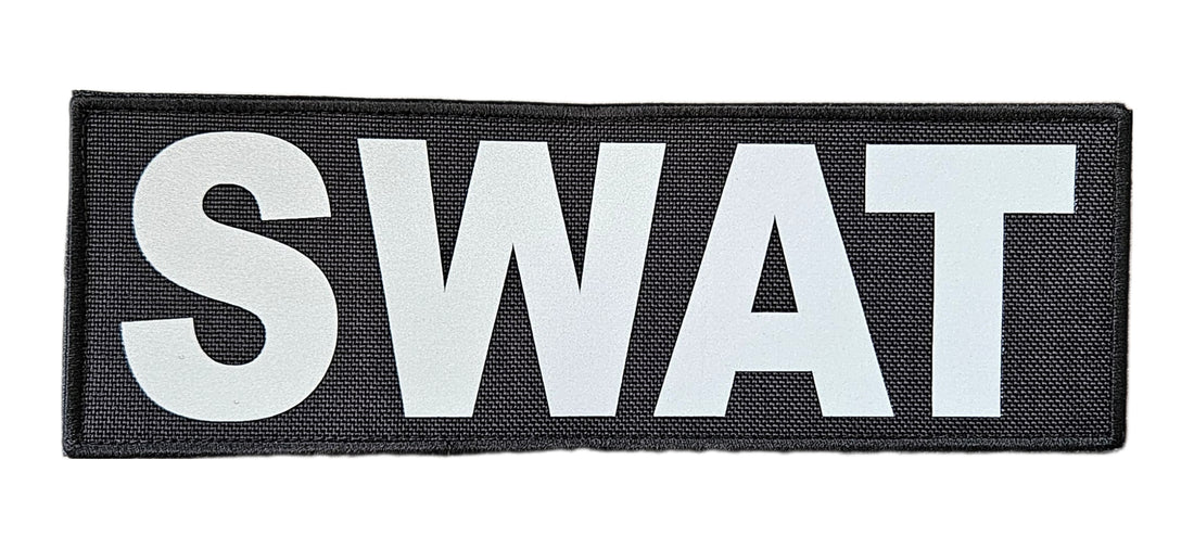 (3"×9") "SWAT" REFLECTIVE VELCRO PATCH