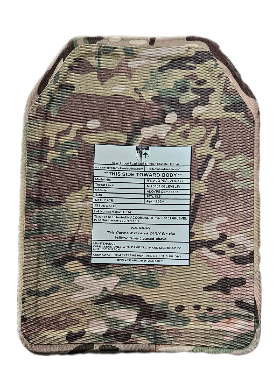 thumbnail image 2 of Down Range Industries Level III+ 10x12 Mosaic Ceramic/PE Ballistic Armor Plates – Pair 2 of 6