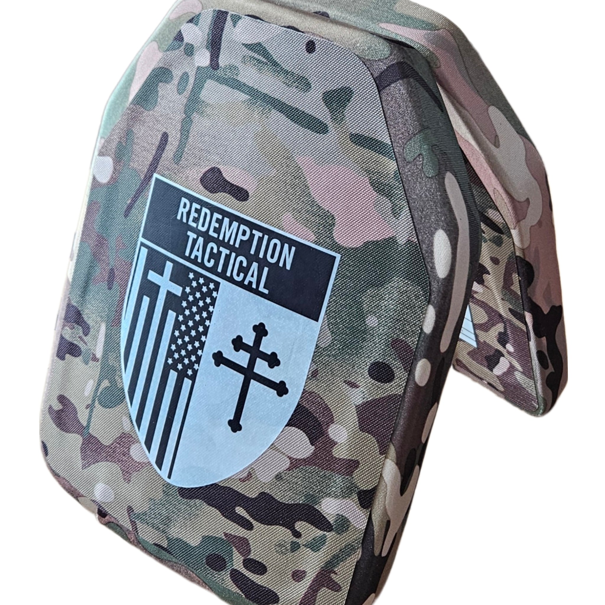 PAIR (2 Plates) FRONT AND BACK (SIZE SMALL) 8x10 Level IV Ballistic Front or Back Plate (Curved with Shooters Cut)