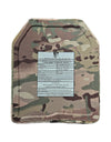 LEVEL III FRONT AND BACK (SIZE MEDIUM to LARGE) 10x12 Level III Ballistic Front and Back Plate (Curved with Shooters Cut)