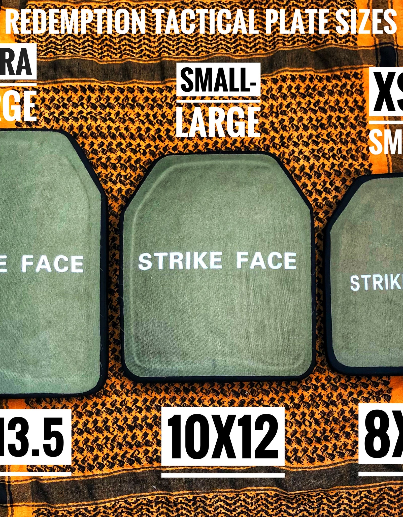 Pair of 10x12 Level IV Ceramic PE Plates Ballistic FRONT AND BACK (SIZ ...