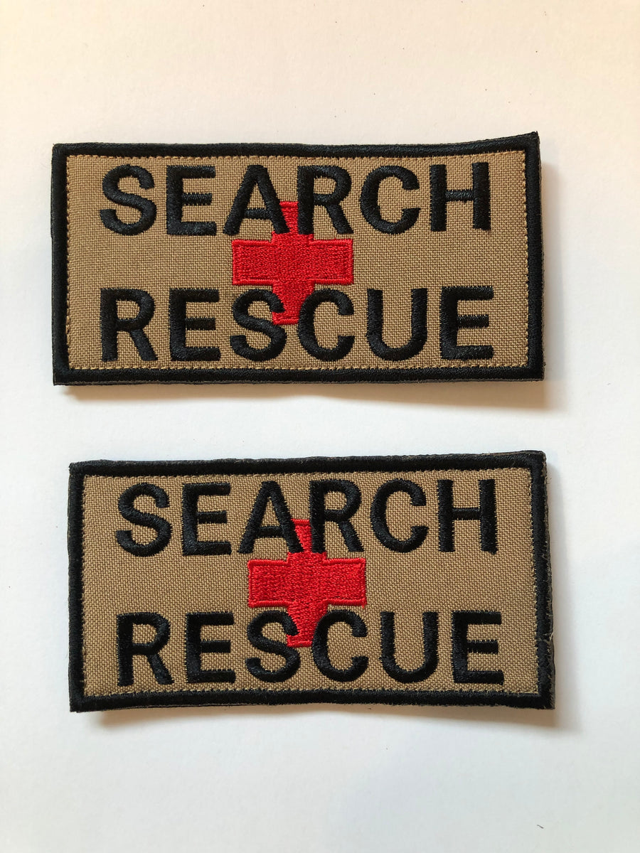 Pair of “Search and Rescue” patches – Redemption Tactical