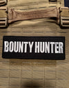 Pair of Bounty Hunter Patches (3” x 8”) Pair of Raised Embroidered Hook and Loop