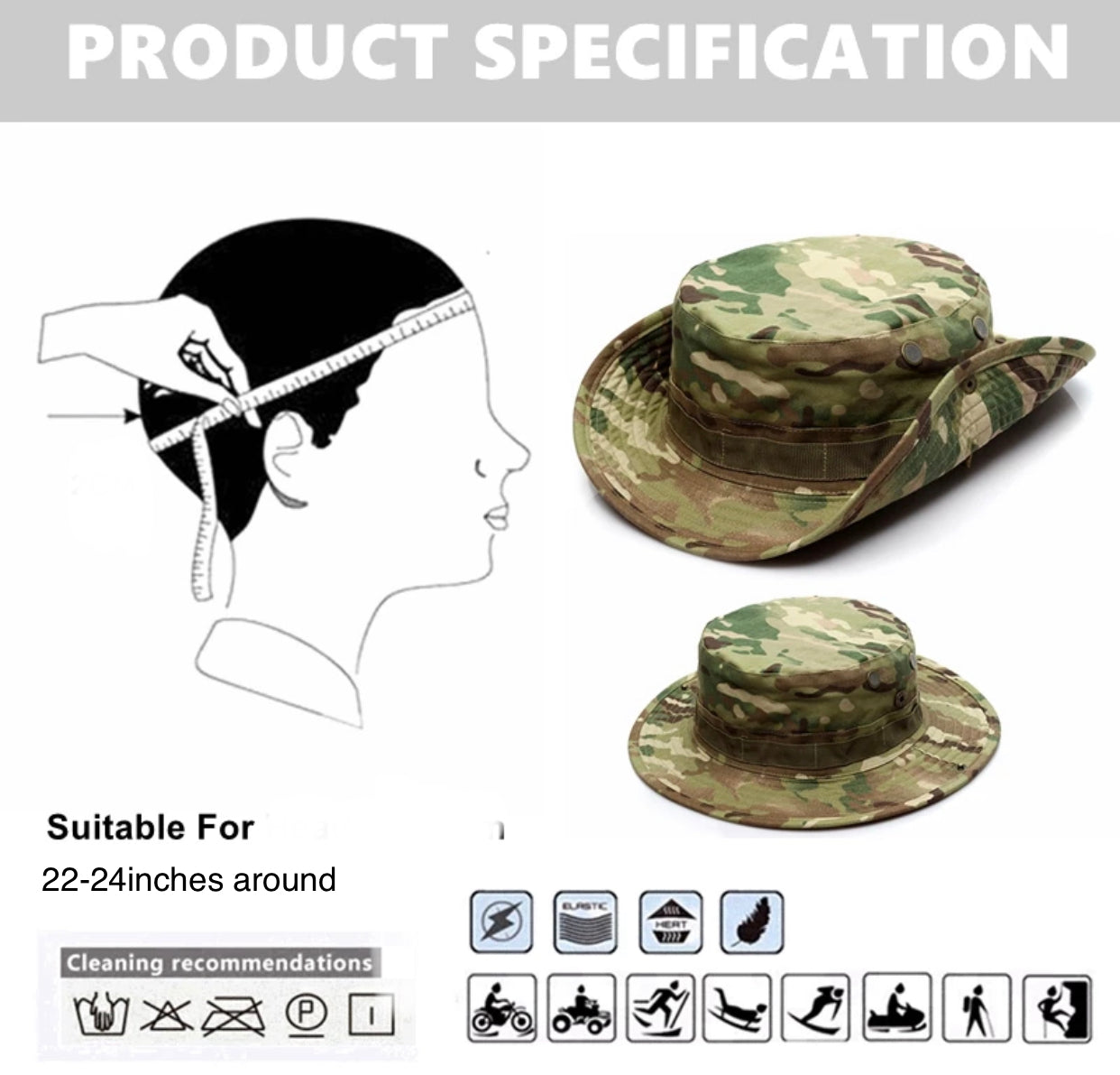 Tactical Boonie Hat M81 Woodland