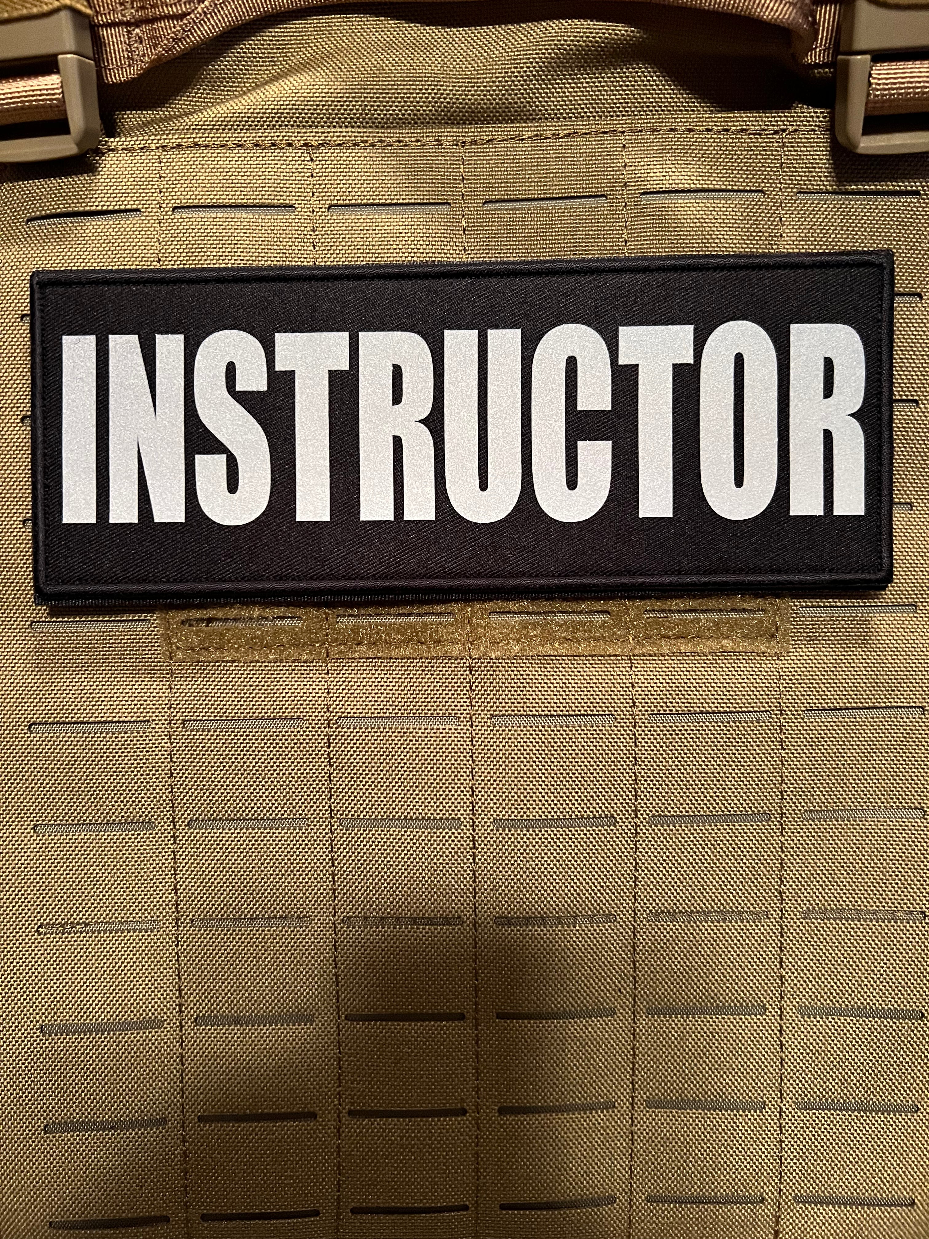Pair of INSTRUCTOR Patches (3” x 8”) Pair of Reflective Hook and Loop