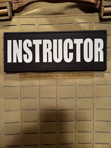 Pair of INSTRUCTOR Patches (3” x 8”) Pair of Reflective Hook and Loop