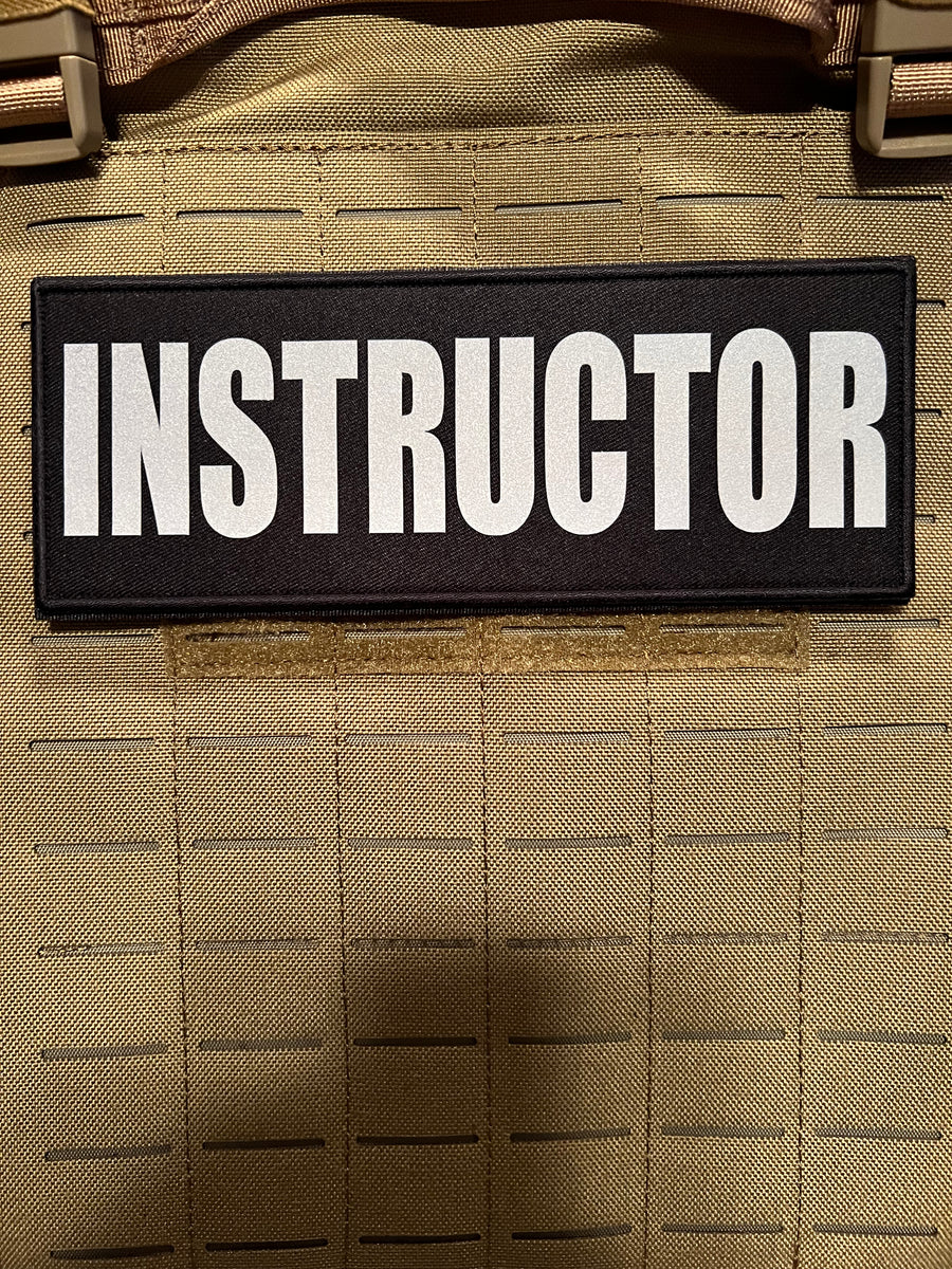 Pair of INSTRUCTOR Patches (3” x 8”) Pair of Reflective Hook and Loop ...