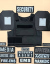 Professional VEST COMBO PACKAGE LEVEL IIIA (2) 10x12 Front/Back Plates and Patch