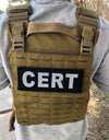 Pair of 3x8" CERT reflective patches