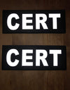 Pair of 3x8" CERT reflective patches