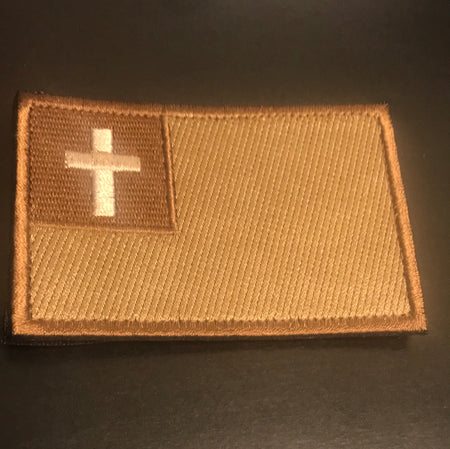 Christian Cross Patch Christian Flag Patch Embroidered Tactical