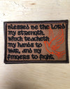 PSALM 144 Hands for War Patch