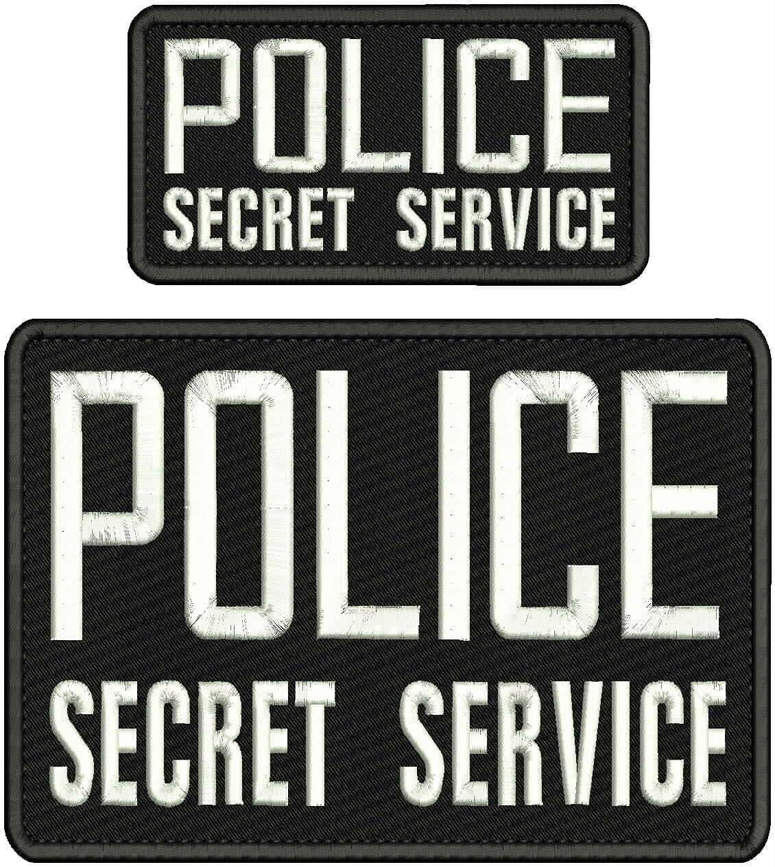 【テレビで話題】 Secret Police Two) Service (3”x6 and 8”) x (4” Patches 個人装備